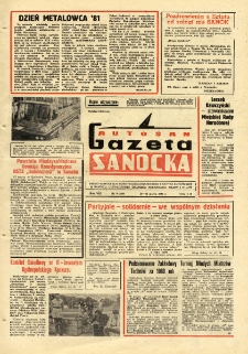 Gazeta Sanocka "Autosan", 1981, nr 9