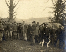 146. Polowanie w Cisnej. Winiarski wydaje rozkazy naganiaczom.