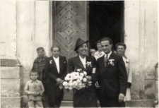 146. Nasz ślub. 5 VI 1943 [Na fotografii Adam i Wanda Wiktorowie]