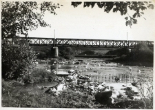 136. Most kolejowy na Sanie. Załuż, 1938