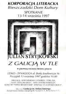 Julian Stryjkowski : Z Galicją w tle : w pierwszą rocznicę śmierci pisarza