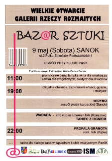 Wielkie otwarcie Galerii Rzeczy Rozmaitych "Bazar Sztuki"