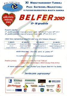 XI Międzynarodowy Turniej Piłki Siatkowej Nauczycieli o Puchar Burmistrza Miasta Sanoka "Belfer 2010"