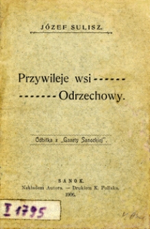 Przywileje wsi Odrzechowy