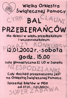Bal przebierańc&oacute;w : dla dzieci w wieku przedszkolnym i wczesnoszkolnym oraz Przegląd zespoł&oacute;w jasełkowych