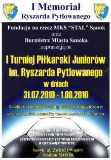 I Turniej Piłkarski Junior&oacute;w im. Ryszarda Pytlowanego