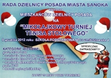 "Mikołajkowy Turniej Tenisa Stołowego"
