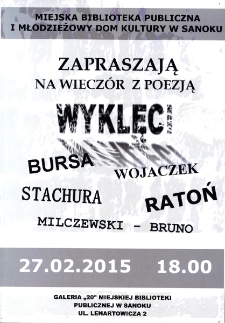 Wyklęci : wiecz&oacute;r z poezją