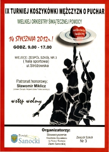 IX Turniej Koszyk&oacute;wki Mężczyzn o Puchar Wielkiej Orkiestry Świątecznej Pomocy