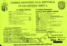 Ziemia Sanocka dla Szpitala : 17-18 lutego 2007 r.
