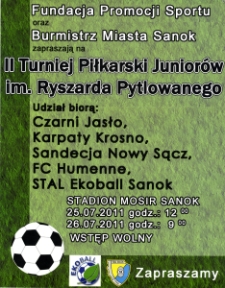 II Turniej Piłkarski Junior&oacute;w im. Ryszarda Pytlowanego