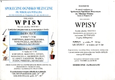 Społeczne Ognisko Muzyczne im. Mikołaja Witalisa ogłasza wpisy na rok szkolny 2010/2011