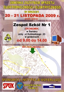 Zbi&oacute;rka zużytego sprzętu elektronicznego i elektrycznego