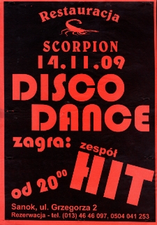 [Disco dance w Restauracji "Scorpion" w Sanoku]