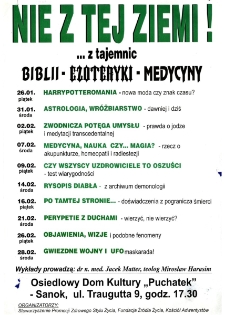 Nie z tej Ziemi! : ...z tajemnic Biblii, ezoteryki, medycyny