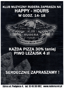 [Happy Hours Klubu Muzycznego "Rudera" w Sanoku]