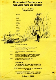Uroczystość Patriotyczna "Żołnierzom Września"