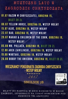 Muzyczne Lato w Zagrodzie Chryszczata