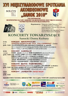 XVI Międzynarodowe Spotkania Akordeonowe "Sanok 2010"