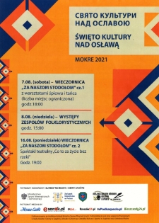 Święto Kultury nad Osławą : Mokre 2021 = Свято культури над Ославою : Мокре 2021