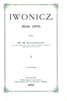 Iwonicz : rok 1875