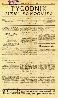 Tygodnik Ziemi Sanockiej, 1911, nr 5