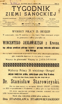 Tygodnik Ziemi Sanockiej, 1911, nr 26
