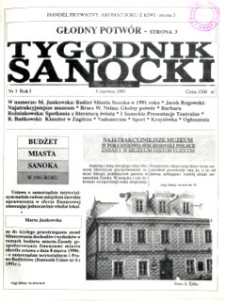 Tygodnik Sanocki, 1991, nr 3