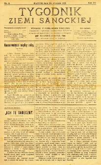 Tygodnik Ziemi Sanockiej, 1912, nr 4