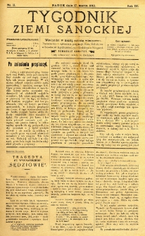 Tygodnik Ziemi Sanockiej, 1912, nr 11