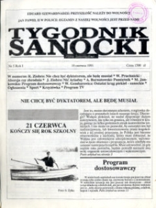 Tygodnik Sanocki, 1991, nr 5