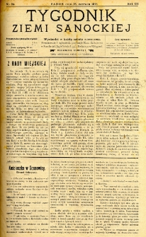 Tygodnik Ziemi Sanockiej, 1912, nr 24