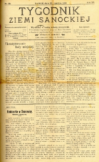 Tygodnik Ziemi Sanockiej, 1912, nr 25