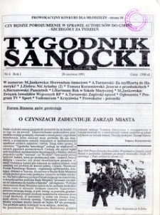 Tygodnik Sanocki, 1991, nr 6