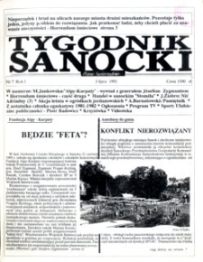 Tygodnik Sanocki, 1991, nr 7