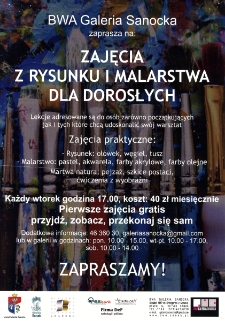 Zajęcia z rysunku i malarstwa dla dorosłych