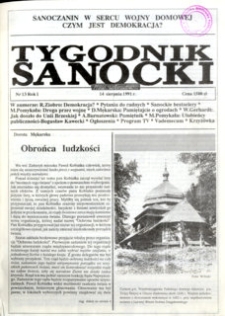 Tygodnik Sanocki, 1991, nr 13