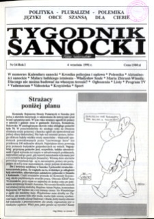 Tygodnik Sanocki, 1991, nr 16