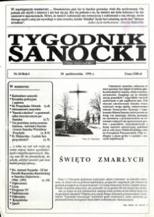 Tygodnik Sanocki, 1991, nr 24