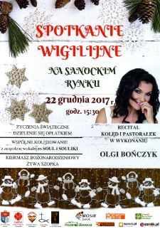 Spotkanie wigilijne na sanockim rynku