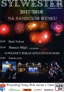Sylwester 2017/2018 na sanockim rynku