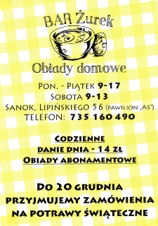 Bar Żurek : obiady domowe