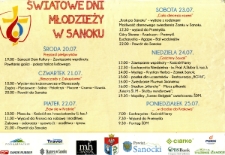 [Światowe Dni Młodzieży 2016 w Sanoku : program]
