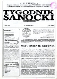 Tygodnik Sanocki, 1991, nr 31