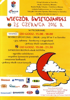 Wiecz&oacute;r Świętojański : 25 czerwca 2016 r.