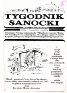 Tygodnik Sanocki, 1991, nr 32
