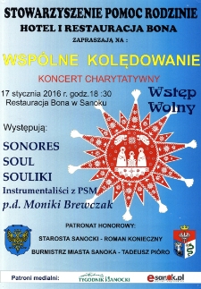 Wsp&oacute;lne kolędowanie : koncert charytatywny
