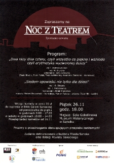 Noc z Teatrem : spotkanie czwarte