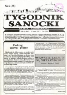 Tygodnik Sanocki, 1992, nr 6