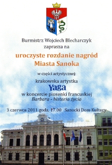 Uroczyste rozdanie nagr&oacute;d Miasta Sanoka